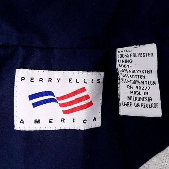 Perry Ellis America Windbreaker Jacket Vintage 90s Spell Out Mens Size Large - Picture 6 of 6